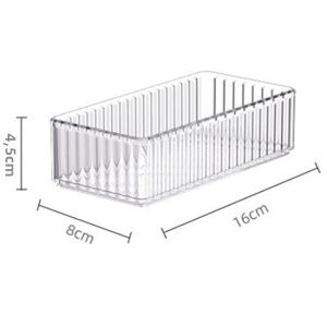 Hộp Đựng Đồ Trong Suốt Bằng Acrylic Hiện Đại Đơn Giản Dùng Để Sắp Xếp Đồ Trên Bàn Làm Việc Trong Phòng Ngủ Phòng Ăn & Phòng Tắm - Hộp Đựng Bằng Nhựa Tái Sử Dụng