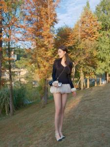 Romantic French Textured Gauze Pleated Design Cotton Candy Bloom High Waist Casual Versatile Mini Skirt for Women