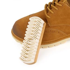 CCW Leather Brush Shoe Horsehair Shoe Brush Cleaning Brush Long-handled Shoe Brush Clothes Cleaning Brush for Home Shoes Sneakers Boot Cleaner
