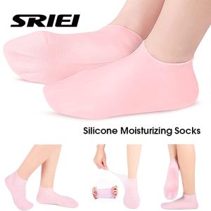 SRIEI 1Pair Silicone Gel Socks Moisturizing Sock Feet Care Socks  Cracked Foot Protector Skin Care Feet Pain Relief
