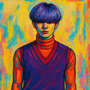 Tranh Nghệ thuật "Cậu Bé Tóc Xanh" VIETSMART ART - Acrylic 45 x 60cm