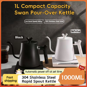Long-spout electric kettle 1000ML 1kW Coffee Electric Kettle Electric Pour over Kettle Gooseneck Smart Kettle Temperature Control Kettle