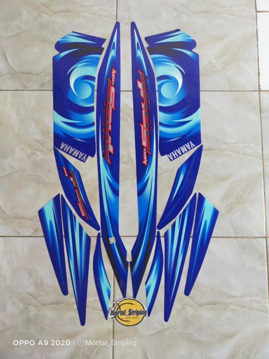 STICKER STRIPING & LIS BODI MOTOR YAMAHA MIO SOUL LAMA TAHUN 2007 2008