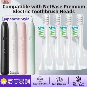 Soft Bristle Electric Toothbrush Head Replacement for June Initials Matched with NetEase Yanxuan Japanese Style LBT203523