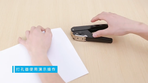 Handheld Single Hole Oval Shape Slot Puncher Metal Paper Punch Tool Card Documents School Office Stationery KWT