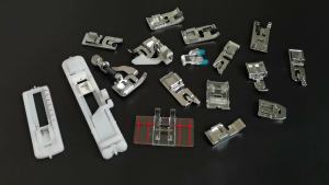 Plastic Parallel Stitch Presser Foot Sewing Machine Accessories for Janome SINGER JUKI Brother Domestic Elestric