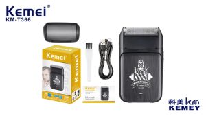 KEMEI Km-t366 Small Size High Quality Electric Beard Shaver Bronze Type C Mens Razor for Barber Shop Shaving Equipment Machine
