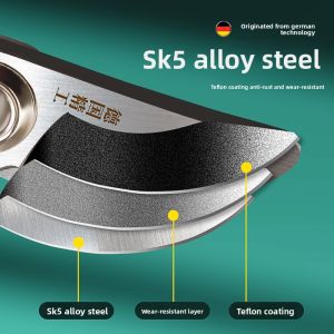 MONLEYTA | Effort-Saving German Precision Pruning Shears For Thick Branches Home Gardening Floral Art Tools Professional Fruit Tree Pruning Scissors