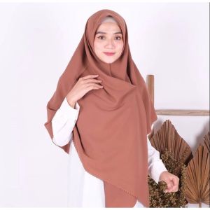 Hijab Bella Laser Cut JUMBO 130x130: Kerudung Segi Empat Laser JUMBO dengan Warna Terlengkap dari RA BAZAR