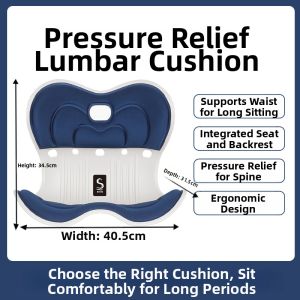 Ergonomic Lumbar Support Cushion With Backrest