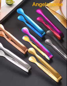 【SG SELLER】🔥Fast Delivery Stainless Steel Ice Tong Small Cubic Sugar Pastry Tong Mini Coffee Bar Serving Clip