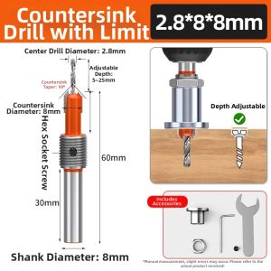 LASH | Adjustable Positioning Pilot Bit for Screw Driving
