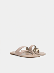 Pedro | Dép Xỏ Ngón Da Cừu Nữ Dòng Bóng Flat