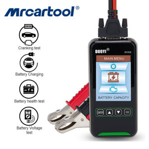 MRCARTOOL DUOYI DY222 Máy kiểm tra pin ô tô 12V 24V Máy kiểm tra pin chẩn đoán ô tô kỹ thuật số 2000CCA Công cụ kiểm tra