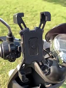 Universal 360 Rotatable Bike Phone Holder Anti Shake Motorcycle Handlebar GPS Mount 4 Claw Lock Bracket for Scooter Stroller