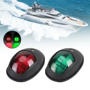 เรือยอชท์นําทางกันน้ํา LED Marine Sounding Light นําทางสีแดงและสีเขียว Marine Light 12V 24V 2 PCS