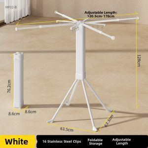 BIREN | Portable Folding Extendable Clothes Drying Rack