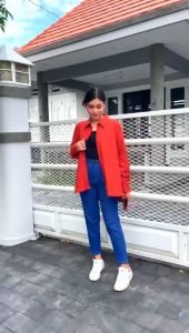 Baju Kemeja Wanita Korean Style Oversize Lengan Panjang Bahan Linen LD 120cm Terbaru 2023