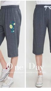 กางเกงสกรีนลายขาสั้นของผู้ชาย ตัวใหญ่ผ้านิ่ม ใส่สบาย สีไม่ตก