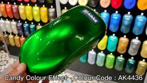 AIKKA AK4436 Apple Green 4 | Candy Series Automotive 2K Car Paint Motor Aerosol Spray Cat Bancuh Kereta DIY 车漆