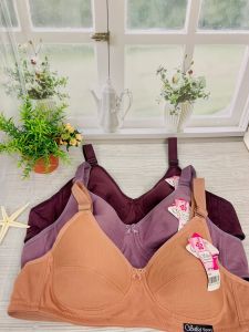 Bh / bra wanita sport tanpa kawat bahan katun SALSA / BODY FIT Pakaian Dalam Perempuan / Cewek dewasa ukuran 44 46 48
