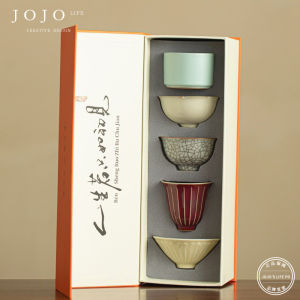 Jojos L PD Purple Spring Valley Owner Cup Single Cup Tea Set Five Elements Tea Cup Modern Simple Ceramic Handmade Home Use