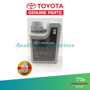 Toyota Lexus Genuine 5W-40 Fully Synthetic Motor Oil 1L - High-Quality Engine Protection (GASOLINE)
