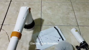 Sikat Pembersih Cordless Listrik Toilet Sikat Kamar Mandi 1SET