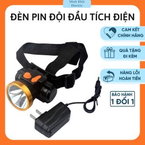 đèn pin đội đầu siêu sáng sạc điện đèn pin đội đầu sạc điện pin trâu den doi dau pin trâu