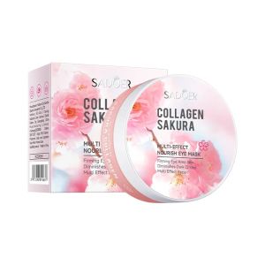 SADOER | 60pcs SADOER 80g Sakura Collagen Eyes Masks Anti Dark Circles Eyes Bags Removal Moisturizing Firming Eye Patches Skin Care Eyes