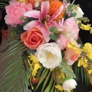 Hoa Lụa Hoa Giả Trang Trí Để Bàn Họp Hội Thảo Hội Nghị Sự Kiện Sinh Nhật Lễ Cưới Sang Trọng DC-267