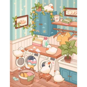 Duck Cartoon Animal Cute Duckling Scene Jigsaw Puzzle 500 1000 1200 2000pcs For Adults Kids Family Game Brain Teaser Toy Gift