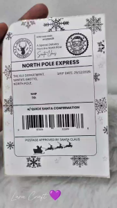 Personalized Santa’s Delivery Waybill – North Pole Express