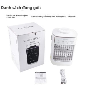 Afdeal | Quạt Làm Mát Không Khí USB Di Động Quạt Làm Mát Đa Chức Năng Cho Máy Tính Để Bàn Văn Phòng Máy Tạo Độ Ẩm Di Động Máy Điều Hòa Không Khí Gia Đình Nhỏ