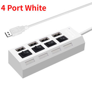 USB 2.0 HUB 4/7 Port Multiple Expander With ON/OFF Switch Multi USB Splitter Hub 4ports 7ports Adapter Computer Accessories