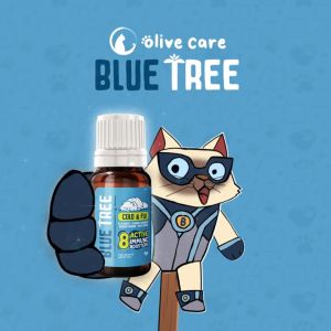 Piepie - Olive Care Vitamin Obat Kucing BLUE TREE Cold & Flu dengan 8 Bahan Aktif Immune Booster untuk Mengatasi Sakit Flu & Pilek Berat