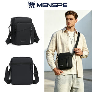 MENSPE Fashion Shoulder Bag Mens Waterproof Messenger Bag Travel Bag Business Bag Lightweight Phone Bag Large Cross Body Bag Casual Bag Fashion Leisure Sport Street Bag for College Student