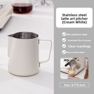 MAGIC KITCHEN | Stainless Steel Latte Art Cup with Spout for Coffee