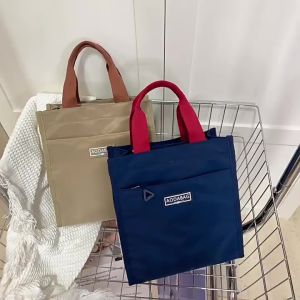 New Forest Series Colored Handheld Lunch Box Bag for Work Student Waterproof Handheld Bento Bag Makeup Class Bag Mommy Handbag Casual Commuter Bag