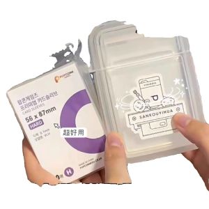 High Transparent Laser Plastic Card Holder Protector Case for Photos And Cards Storage Organizer by Lechen Xiang