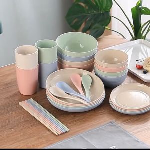 DAILY WHEAT STRAW PLATE / PIRING WHEAT STRAW PLATE HIGH QUALITY / PIRING KECIL RINGAN