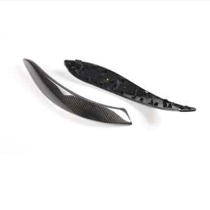 Real Carbon Fiber Interior Car Door Pull Handle Outer Cover Trim  Shift Base For BMW 3 4 Series M3 M4 F30F34 F36 F32 F33 F80 F82