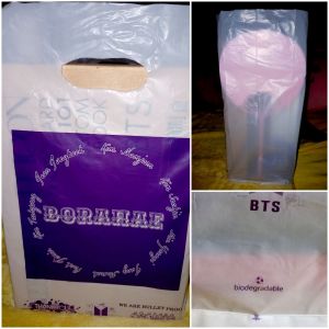 BT21 10PCS BTS BORAHAE THANKYOU BAG/POUCH/PLASTIC MAKAPAL BIODEGRADABLE & 100% FOODGRADE