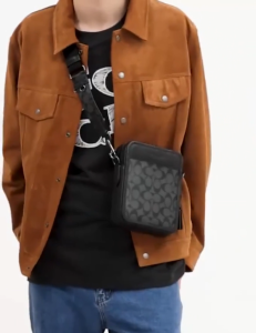 bag official store Sullivan Crossbody Bag Mens Shoulder Bag CC009 Size: 16*21*6cm