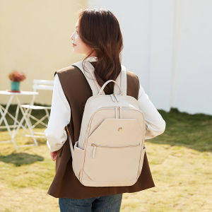 MINGKE Laptop Bag 14 15.6 inch Backpack Schoolbag for Women Business CHIC Multi-pocket Water resistant Shockproof Fashion Student