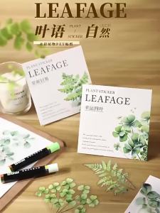 20Sheets rental materials PET Stickers Package decoration collage Diary 116*94mm Scrapbook cut Nature watercolor plants