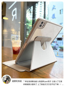 KHP Acrylic Protective Case for Tablets 360 Degree Rotation Anti-Bend with Pen Slot 10 Generations Compatible Artistic Style