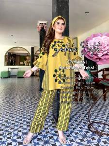 CP MAYNI Setelan Baju Tidur Piyama Bahan Rayon Adem dan Tebal