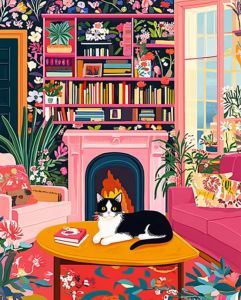 Kayou | Painting By Number Kits Colorful Cats Lounge Modern Living Room DIY Digital Oil Painting Animals Coloring Artcraft Handpaint