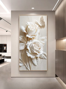living room mural luxury entrance porch decorpainting hanging painting aisle mural corridor frame